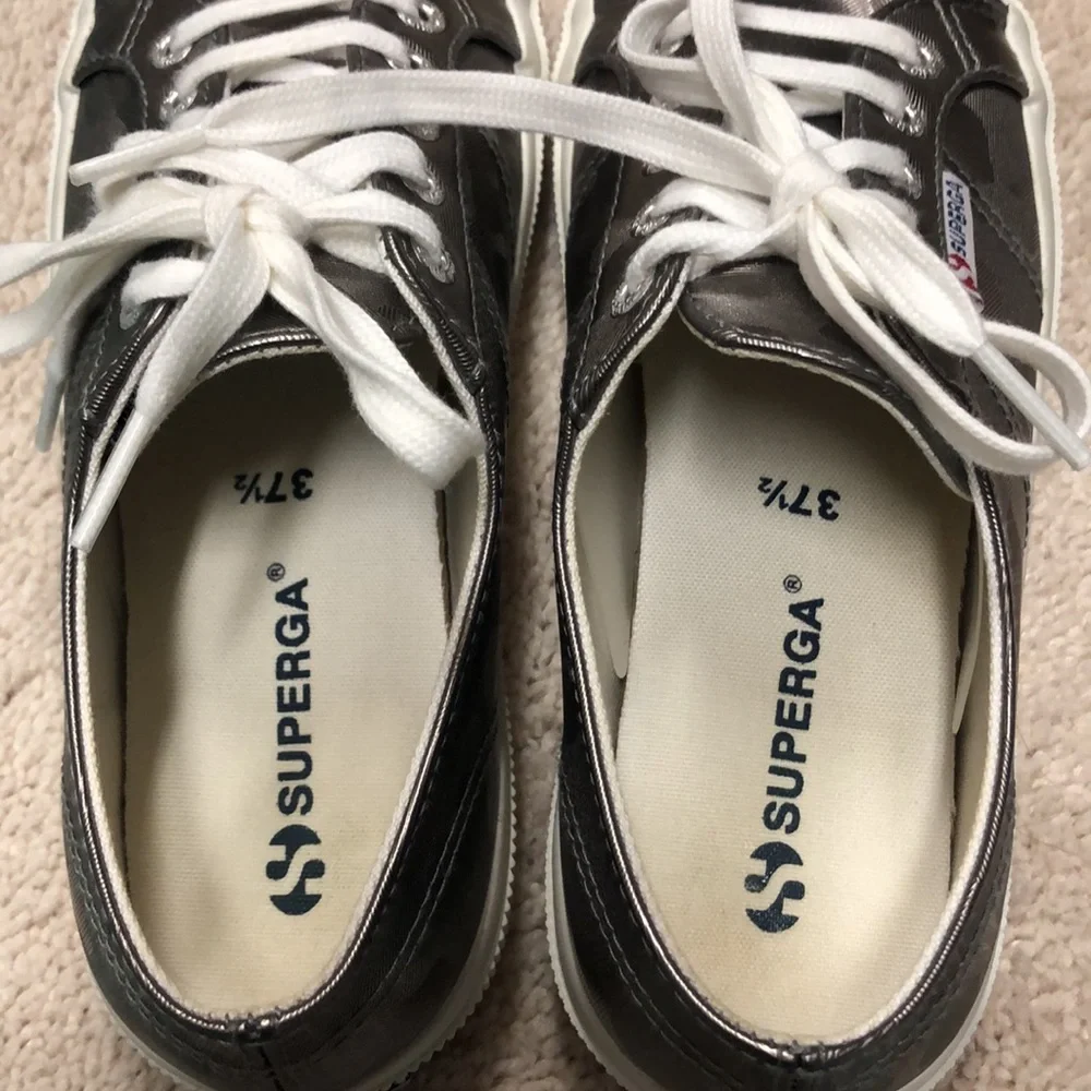 Superga 2750 Army Chrome Size 7